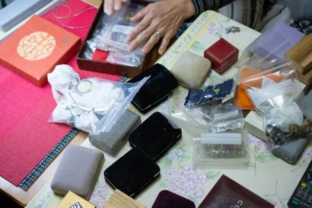 遺品整理の様子