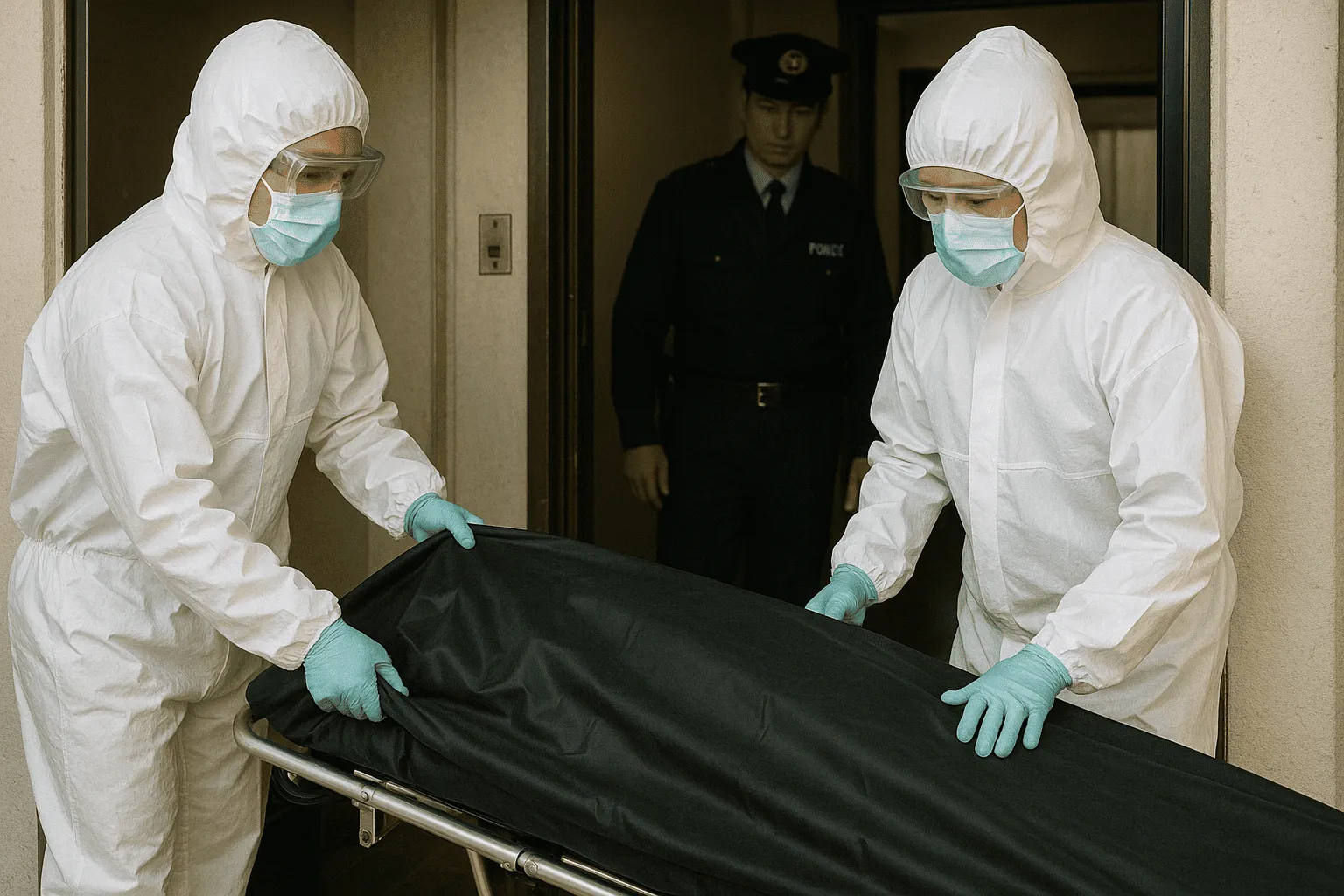 孤独死の遺体搬送のイメージ