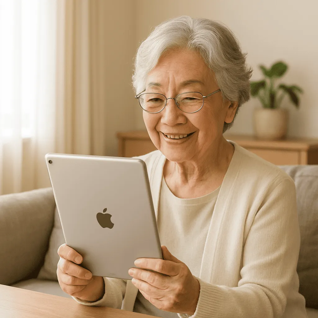 見守りサービスをしているイメージ