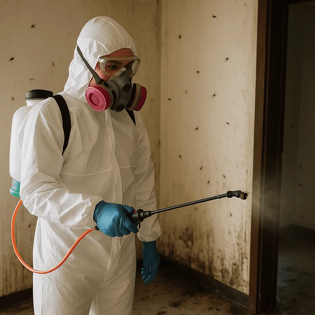 腐敗臭に引き寄せられて大量に発生する害虫