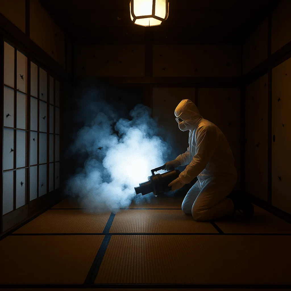 孤独死した遺体の腐敗に伴い、発生した害虫