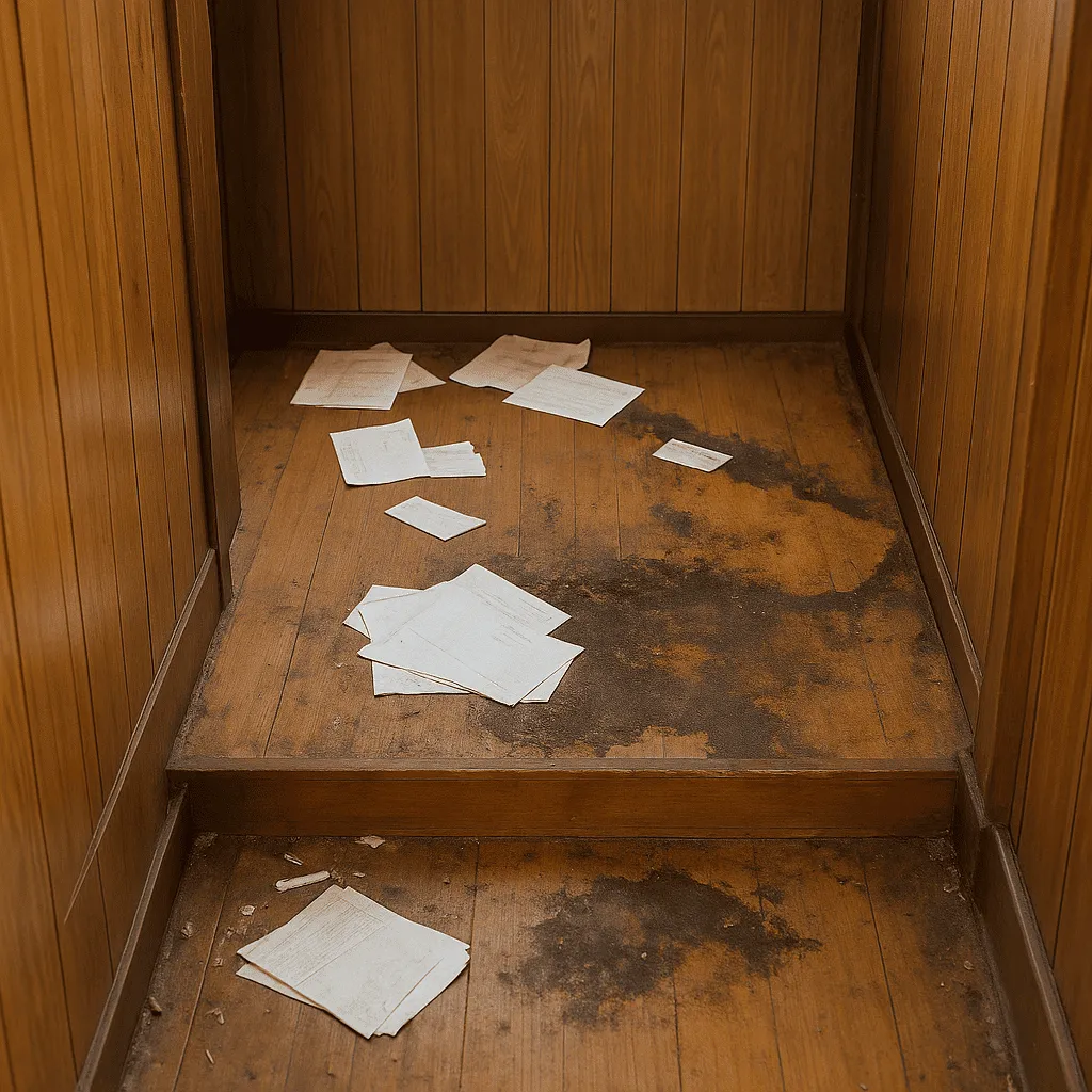 遺体の腐敗によって流れ出す体液による建材や家財への深刻なダメージ